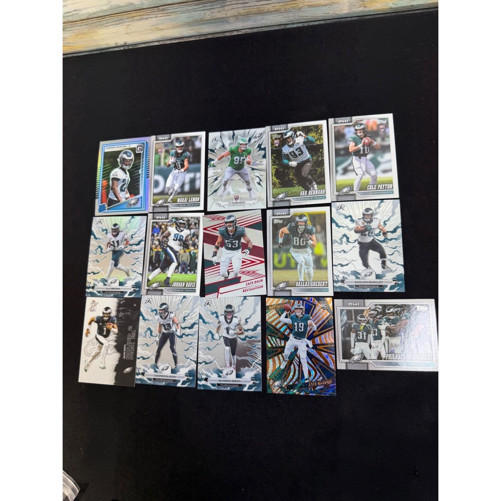 Panini Topps Eagles Football Card Lot OS Multi Excellent Hurts Barkley Rookies